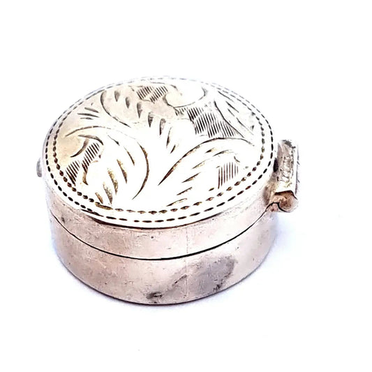 Caja de plata antigua 925 y punzonado exquisito.