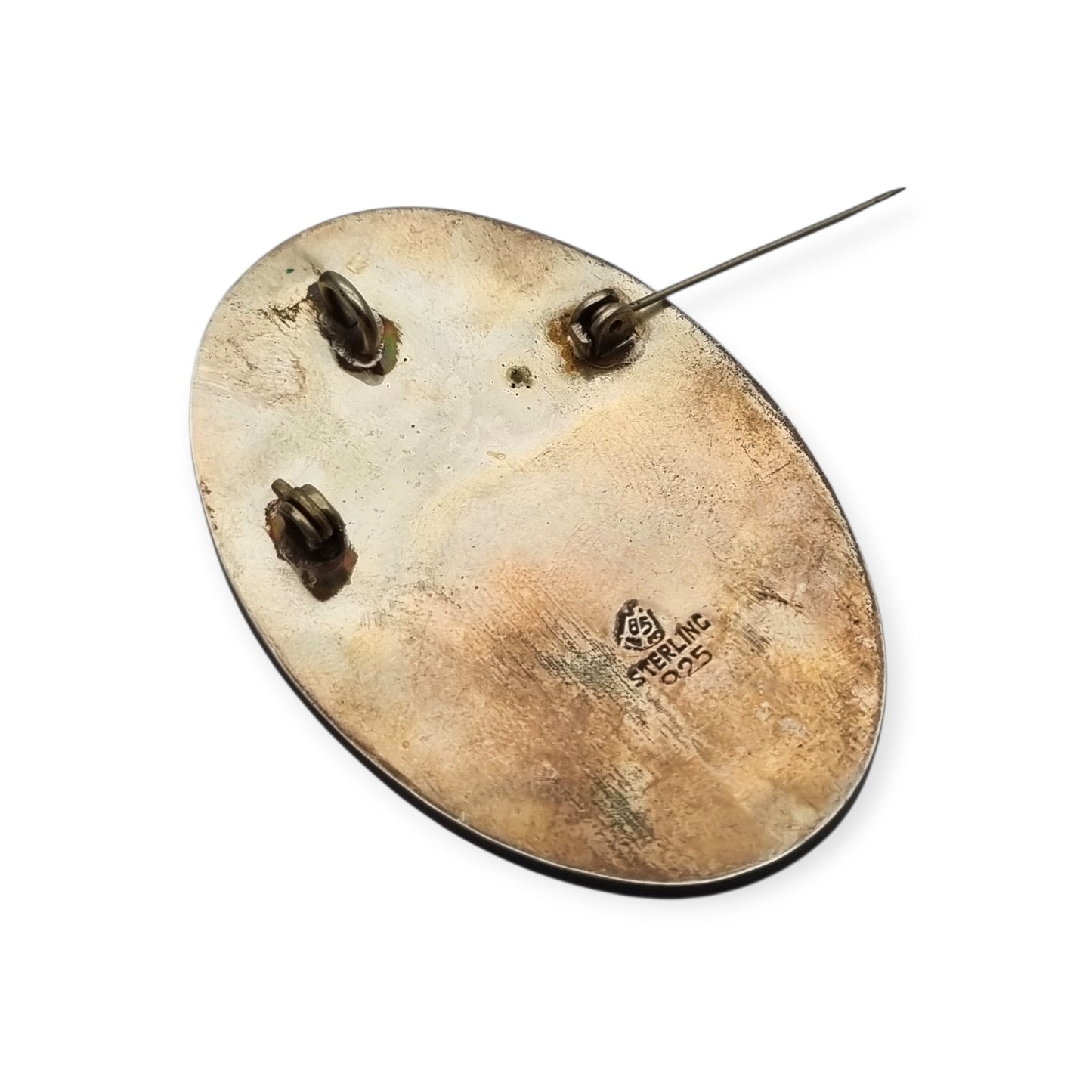 Mexican Aztec warrior brooch in 925 silver, Los Castillo circa 1970