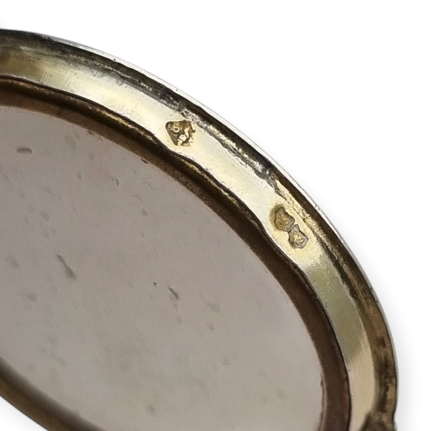 Antique Art Nouveau silver chatelaine powder compact with interior mirror, floral design, circa 1920.