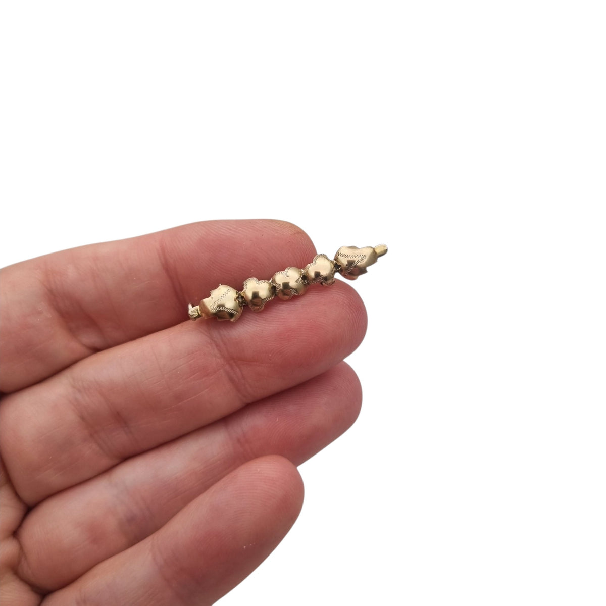 Antique Spanish Art Deco silver brooch with gold highlights, circa 1930