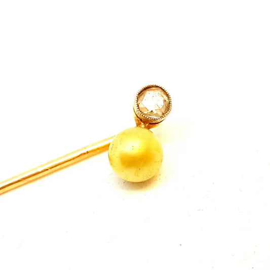 Antique Stick pin vintage Gold Edwardian stick Belle