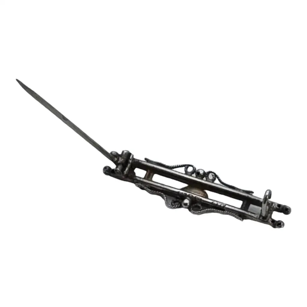 Broche inglés de plata victoriana birmingham sellado por adie & lovekin.