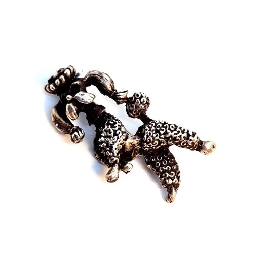 Broche de perro broche plata. Rey Perro. Circa 1980. Joyas antiguas