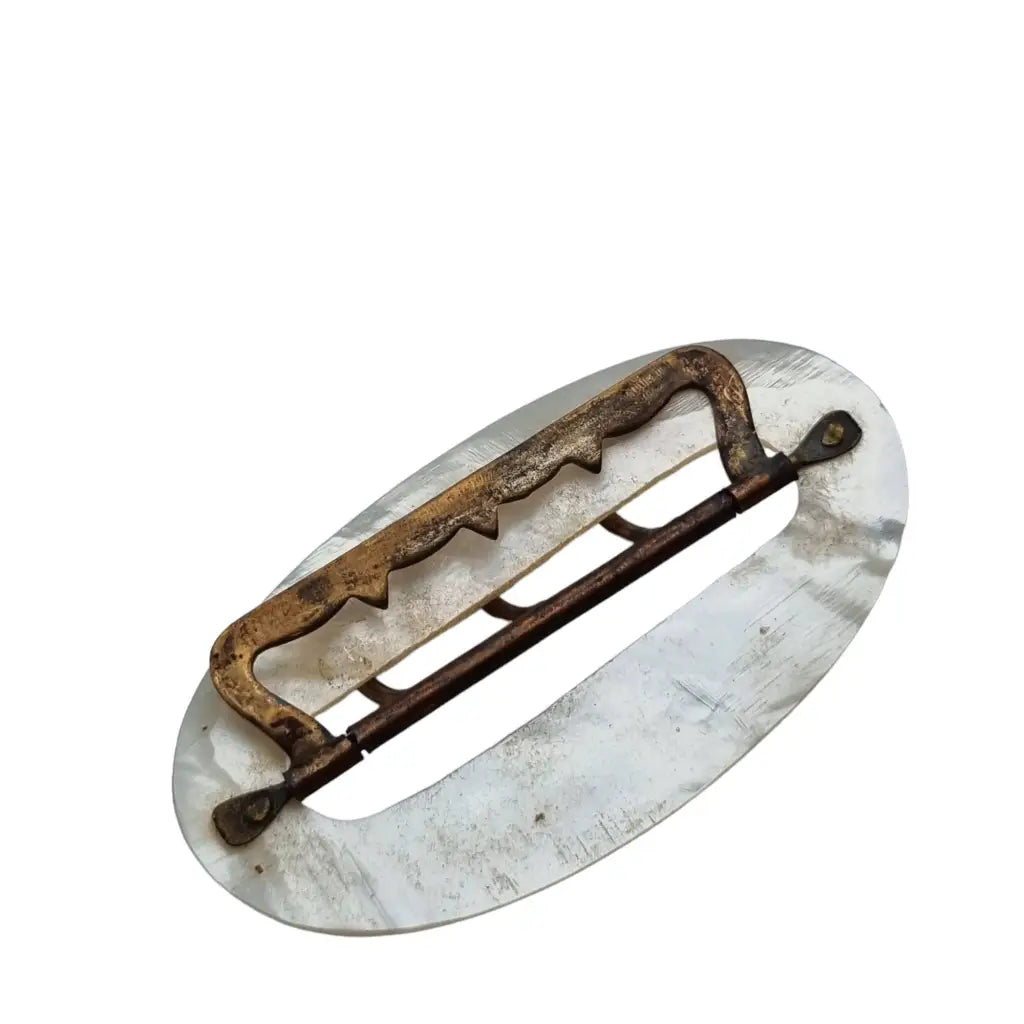 Hebilla de nácar blanco para mujer accesorios novia art deco 1940.
