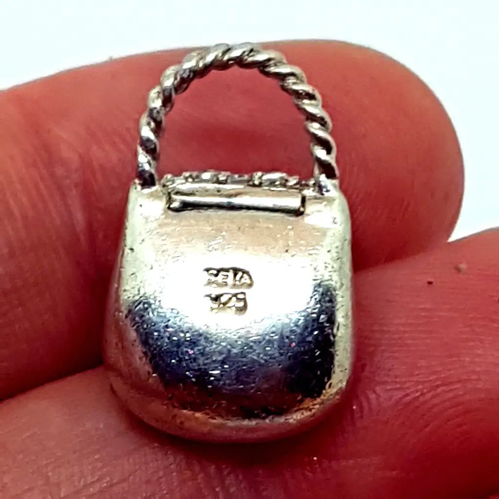 Colgantes de plata para collares colgante bolso bolso.