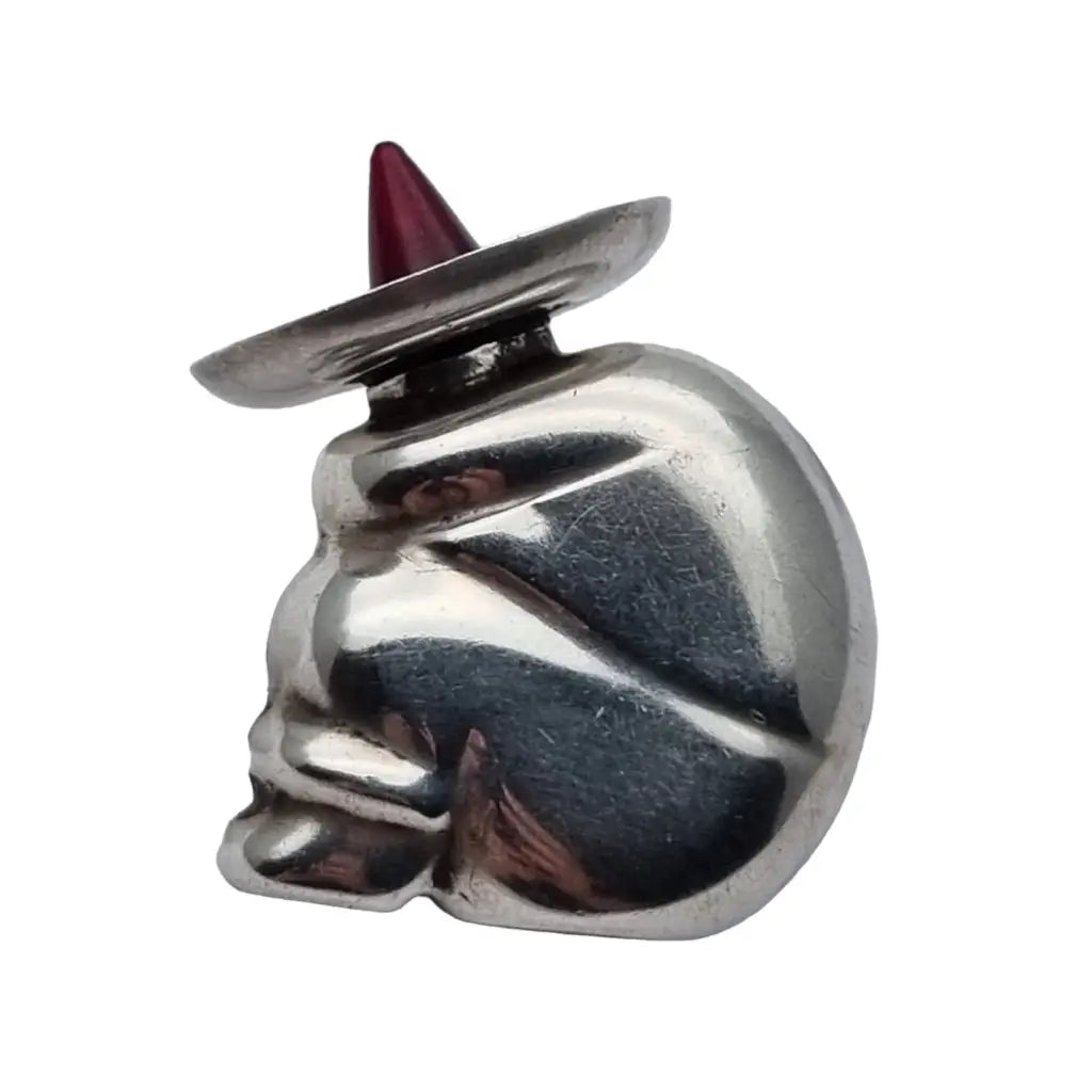 Botella de perfume sombrero figura plata ley méxico.