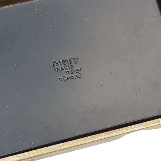 Fabon Fse Paris 725 Deposé Broches vintage art deco para mujer broche negro