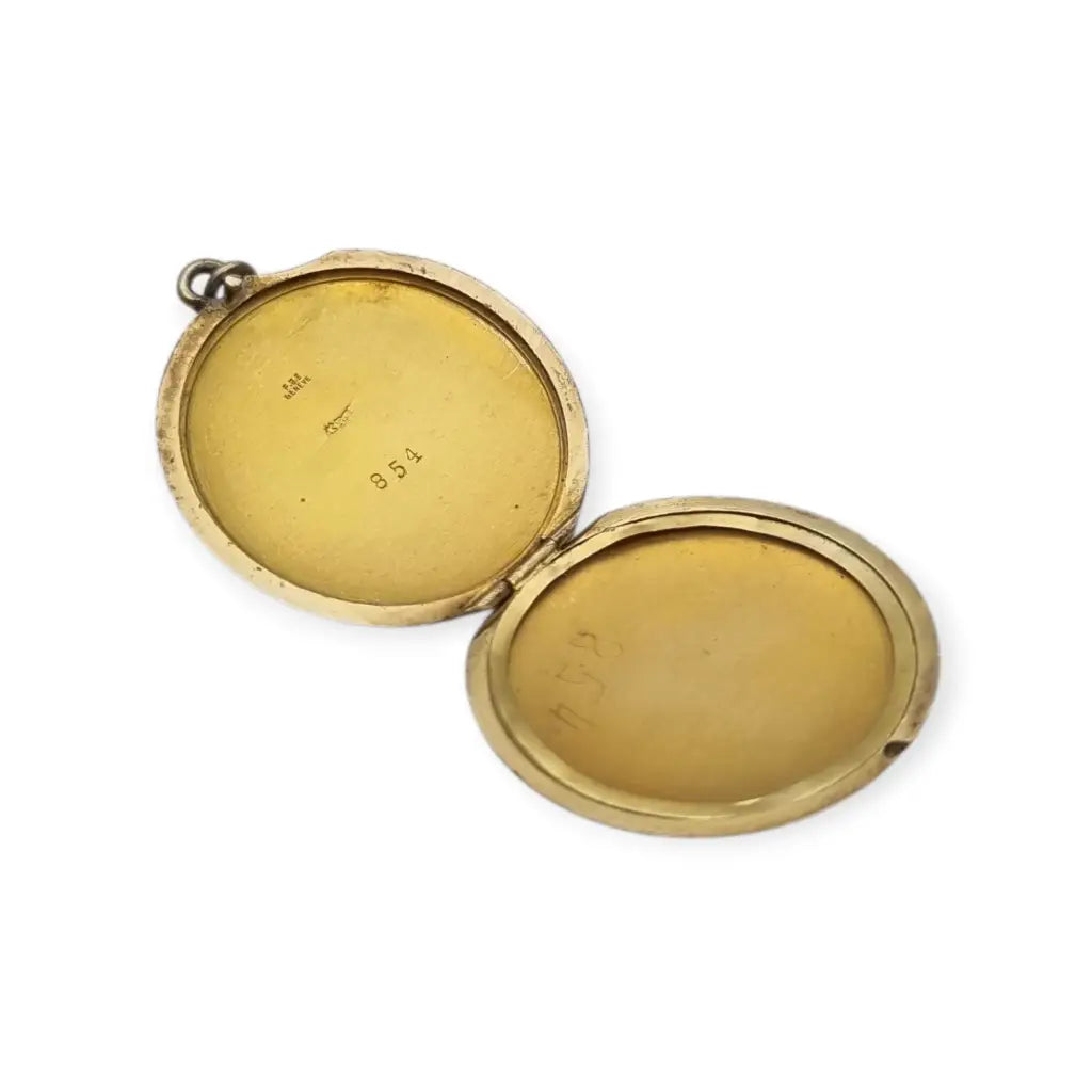 Guardapelo F.B.E Genève Art Nouveau en plata 935 esmaltada de elefante