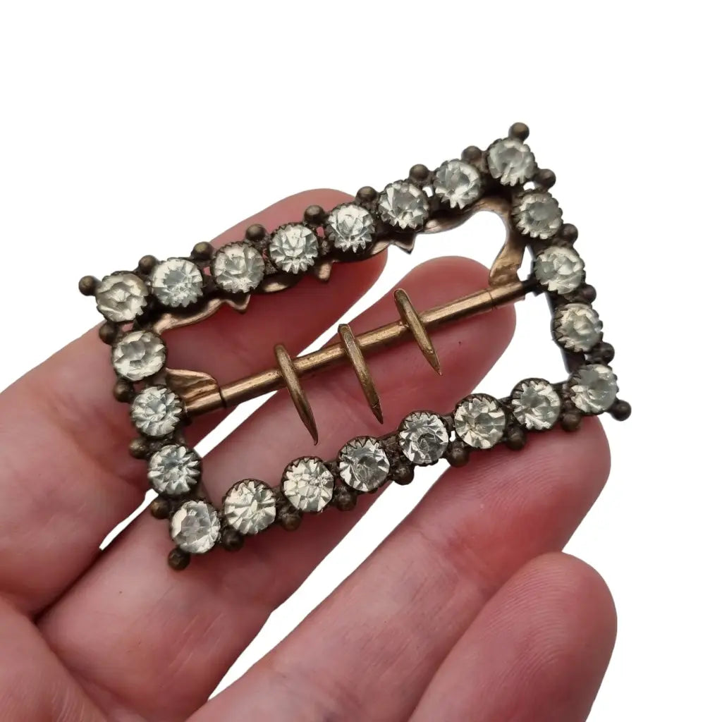 Hebillas de diamantes imitación art deco hebilla cristal blanca.