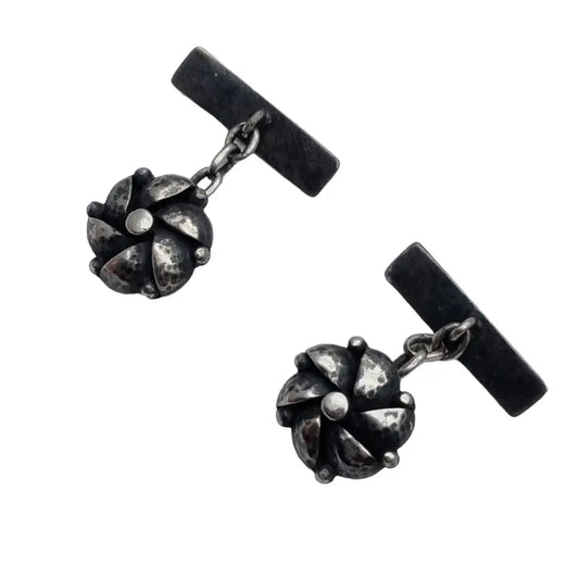 Gemelos de plata vintage joyas art deco antiguas ideas regalos.
