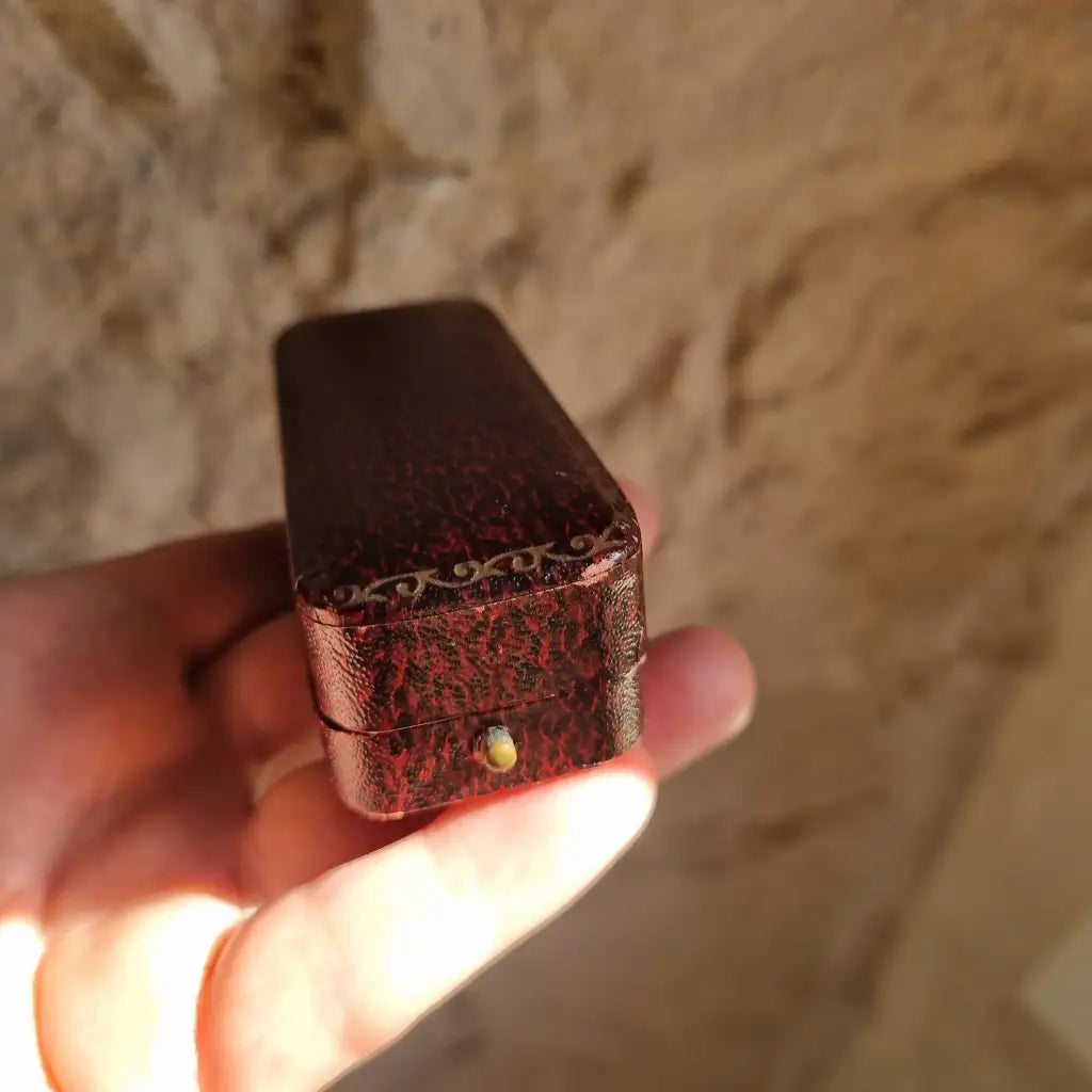 Pin de palo arpa vintage pasador dorado tapa palo.