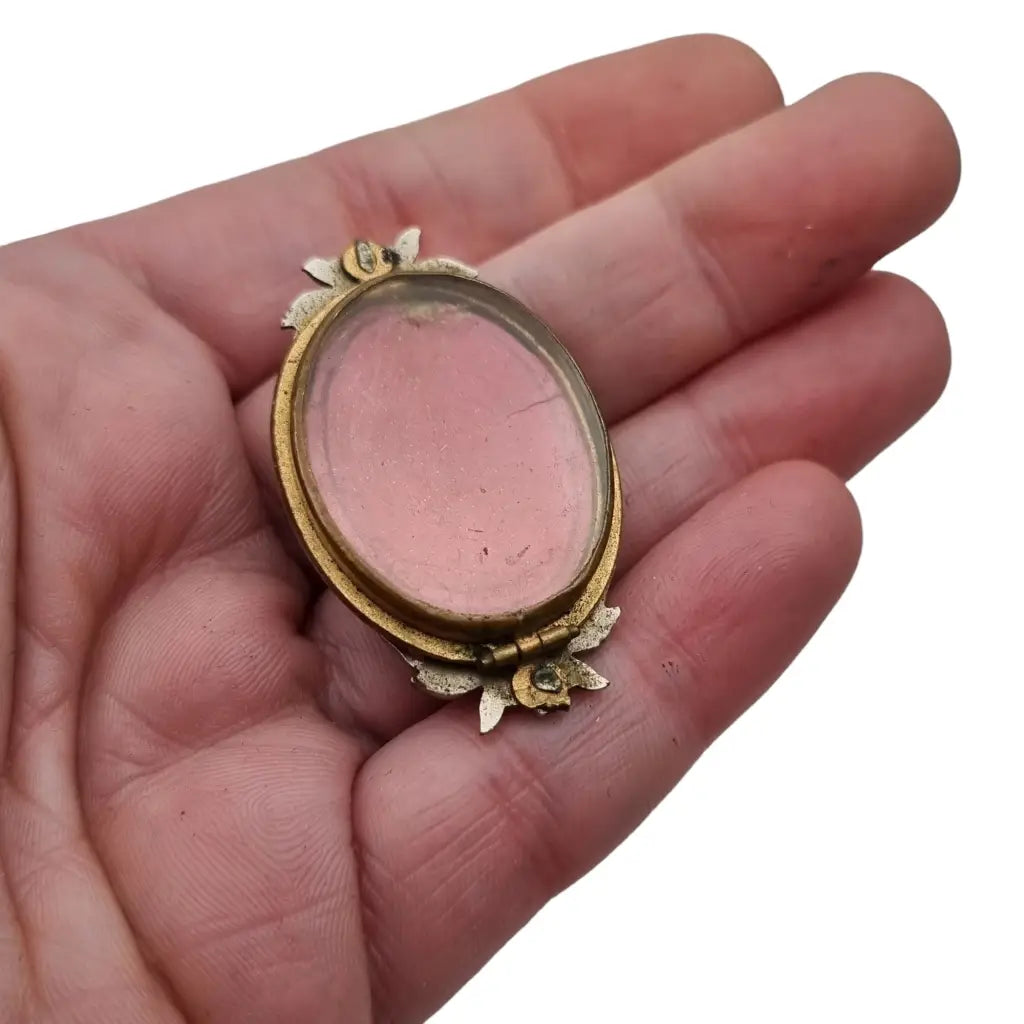 Medallón egipcio relicario victoriano piedra negra regalos de faraón.