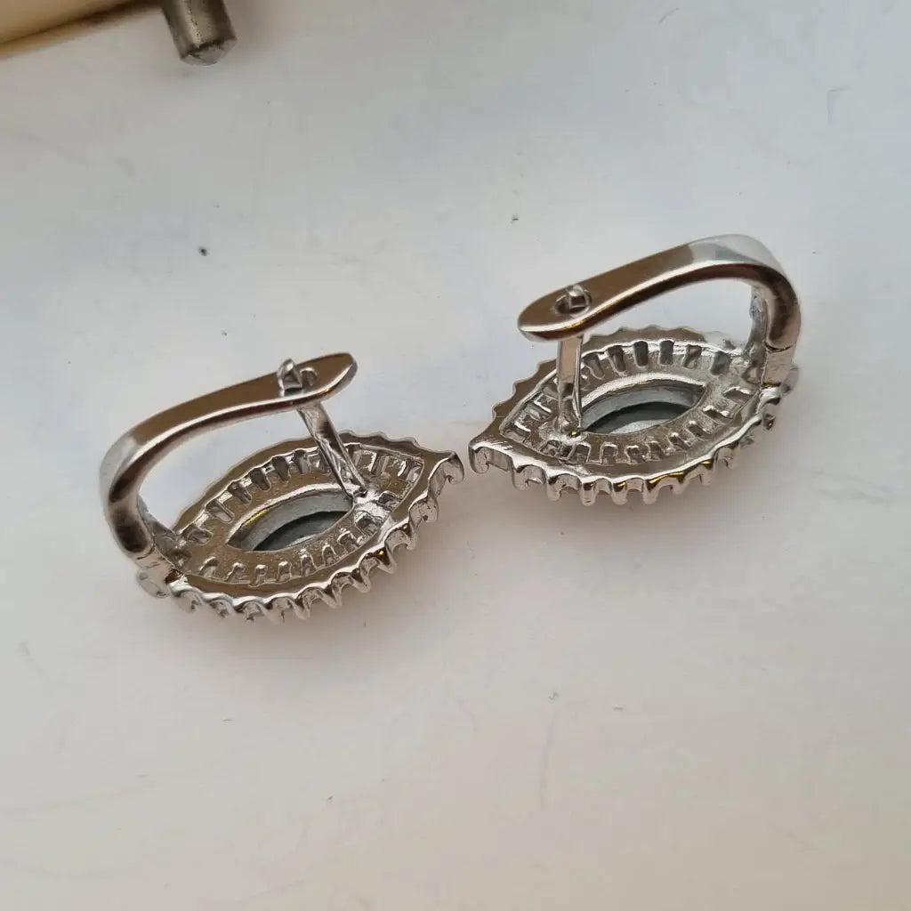 Pendientes de arcoíris para mujer pendientes plata piedra