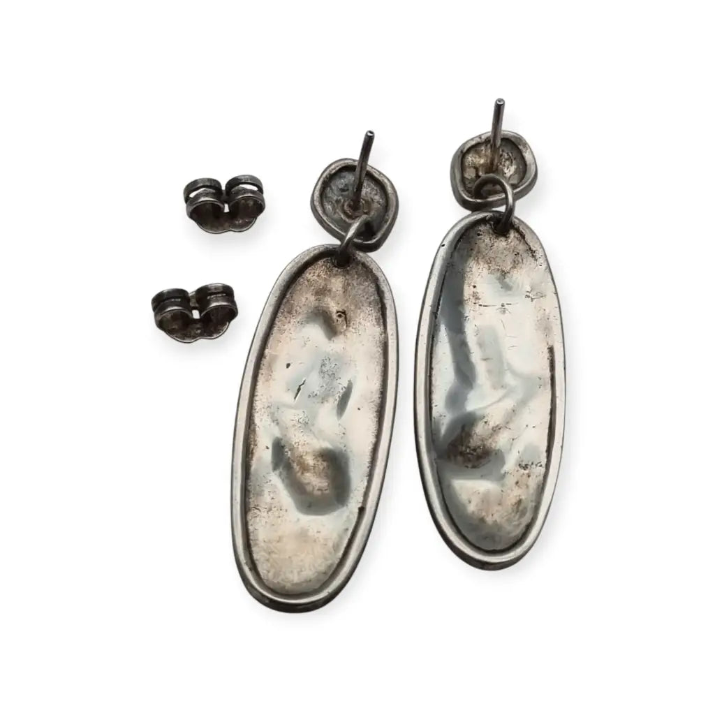 Pendientes retro boho colgantes de serpientes en plata estilo vintage