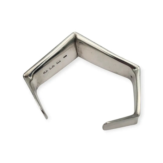 Pulsera de diseño firmada por Chelo Sastre plata 925 vintage año 1986.