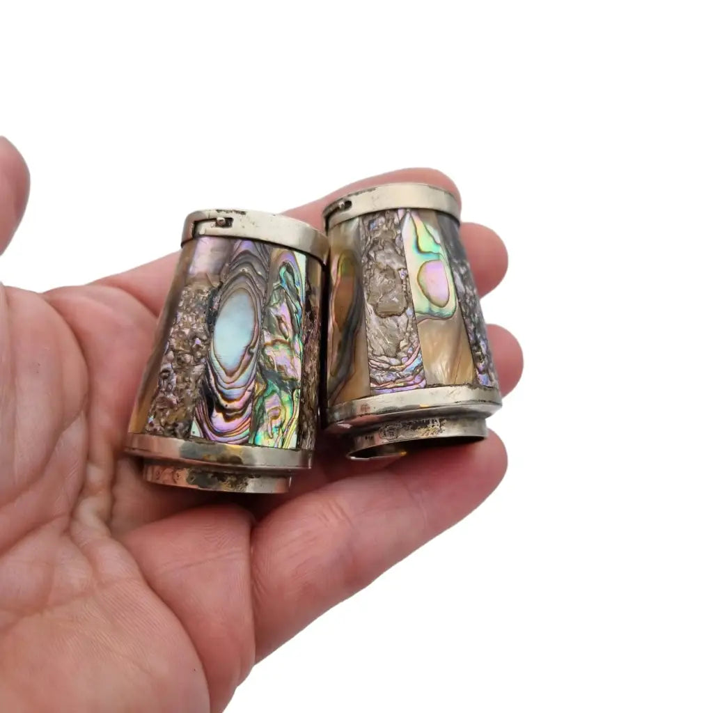 Saleros y pimenteros de concha abulón mexicano saleros pimenteros.