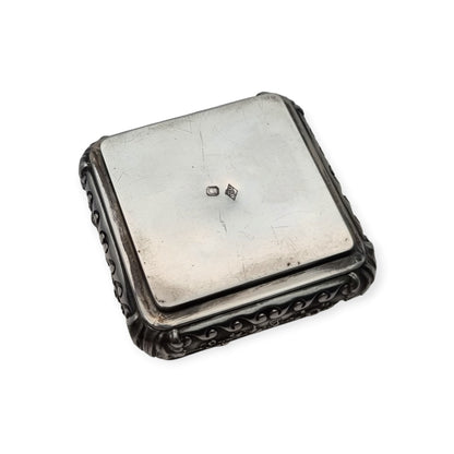 French Louis XVI Revival 950 silver gilt box, antique collector's piece, ca. 1880-1915