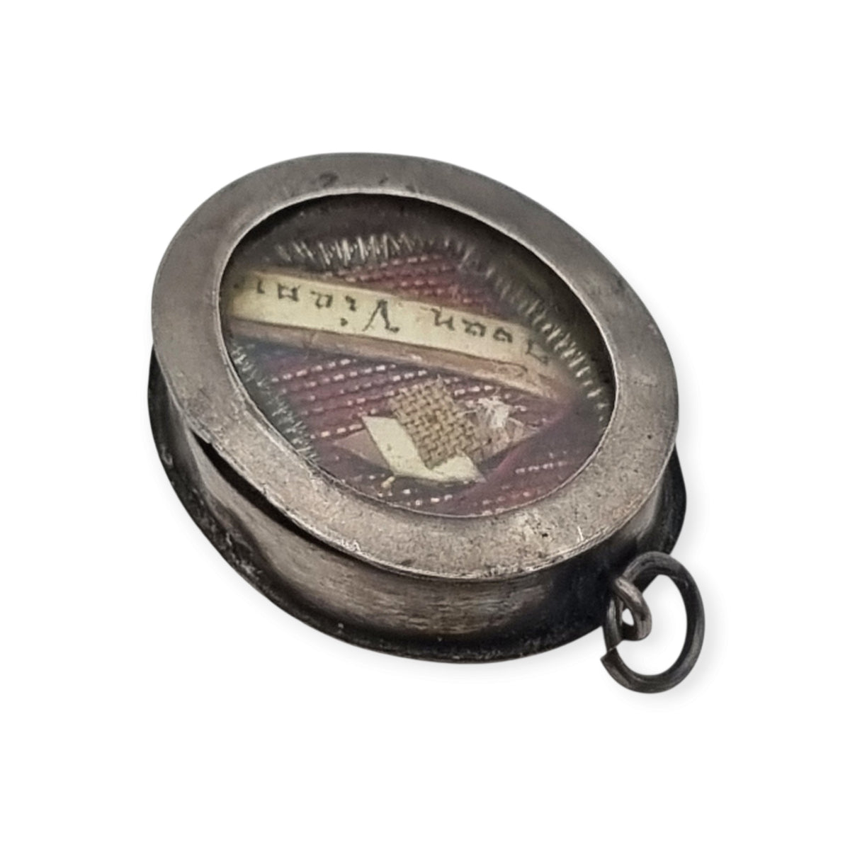 Teca relicario de plata atribuible a San Jean-Marie Vianney, Cura de Ars, Francia, ca. 1870-1925