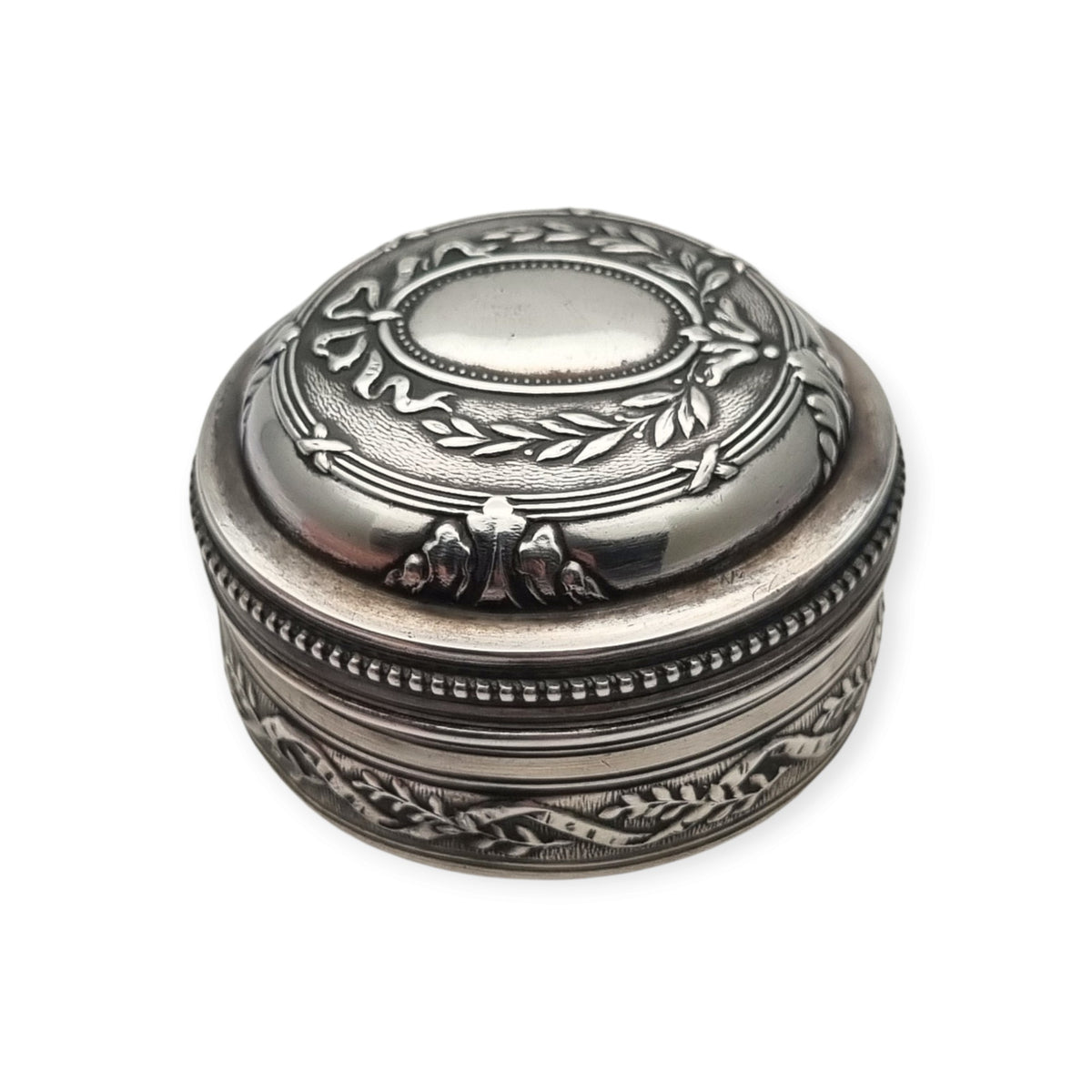 Caja Antigua francesa Belle Époque de plata, Robert Isral & Cie atribuida, ca. 1910
