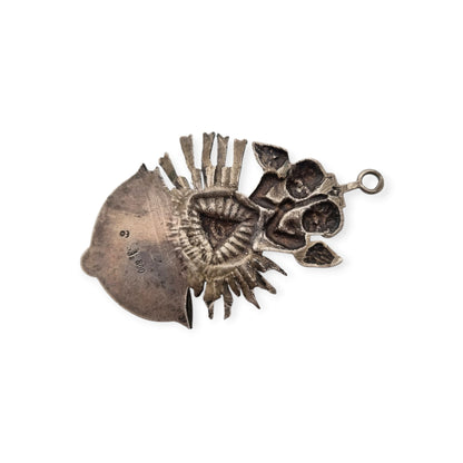 Benditera antigua Ojo de la Providencia de Simon Rosenau en plata 800, Alemania ca. 1890-1910
