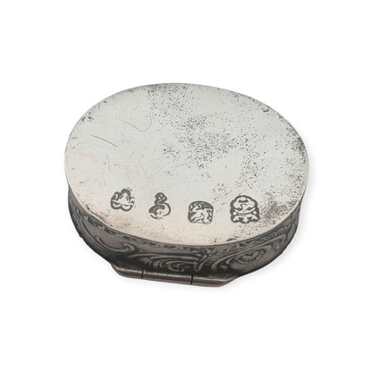 Antique Hanau silver historicist box with pastoral scene, Germany, circa 1900