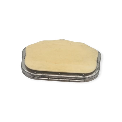 Antique French Belle Époque galalith coin purse with piqué decoration, circa 1900–1910