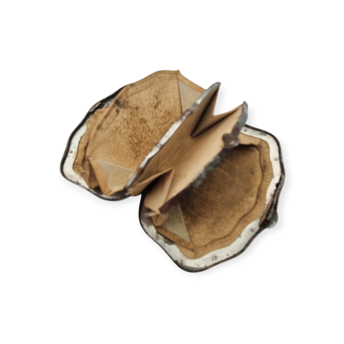 Antique French Belle Époque galalith coin purse with piqué decoration, circa 1900–1910