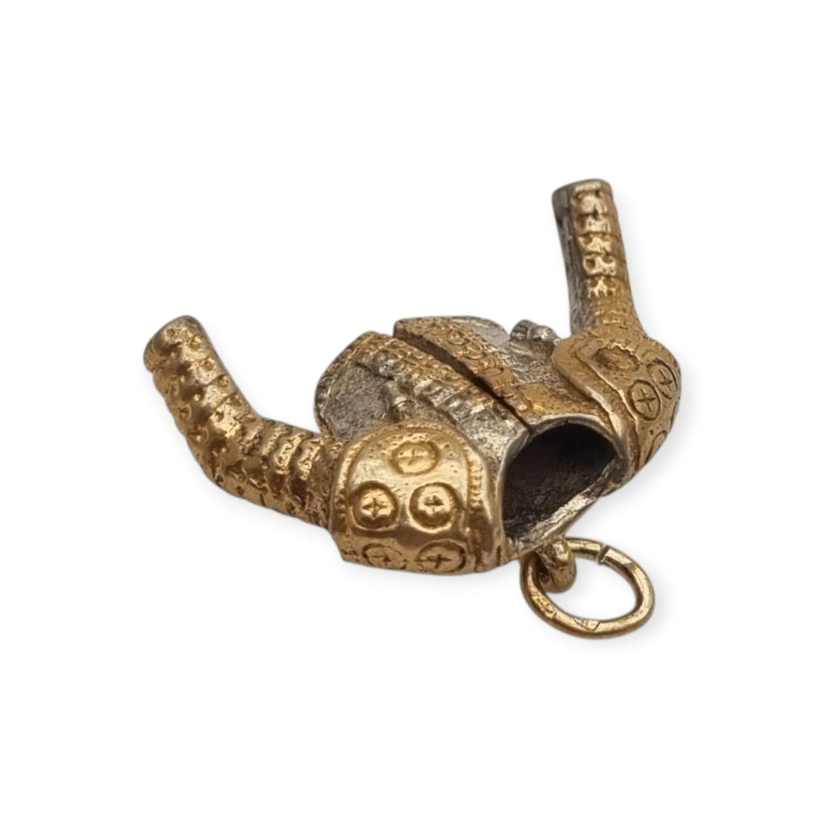 Vintage two-tone silver pendant in the shape of a bullfighter's jacket, Spain, ca. 1990–2000