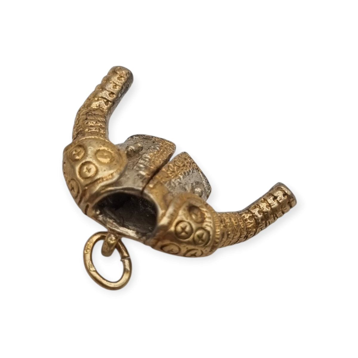 Vintage two-tone silver pendant in the shape of a bullfighter's jacket, Spain, ca. 1990–2000
