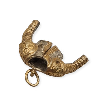 Vintage two-tone silver pendant in the shape of a bullfighter's jacket, Spain, ca. 1990–2000