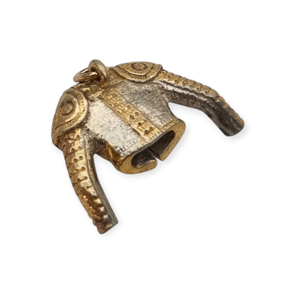 Vintage two-tone silver pendant in the shape of a bullfighter's jacket, Spain, ca. 1990–2000