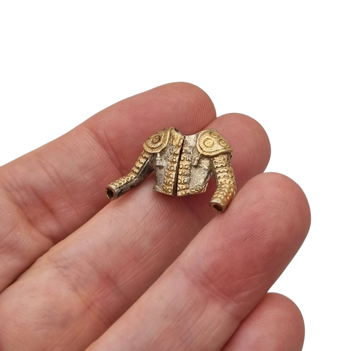 Vintage two-tone silver pendant in the shape of a bullfighter's jacket, Spain, ca. 1990–2000