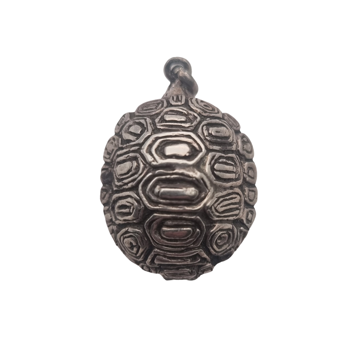 Vintage silver pendant with articulated turtle, Spain, 1970s-80s