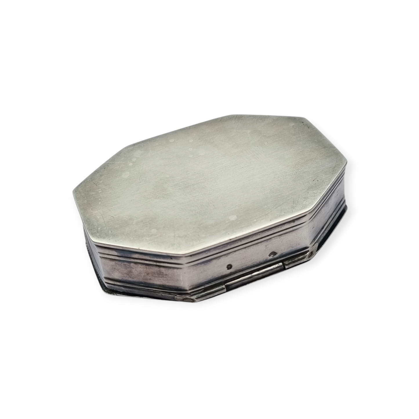 Belle Époque box in octagonal silver France Tétard Frères circa 1900