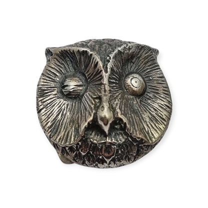 800 silver box in the shape of a winking owl, Italy circa 1970