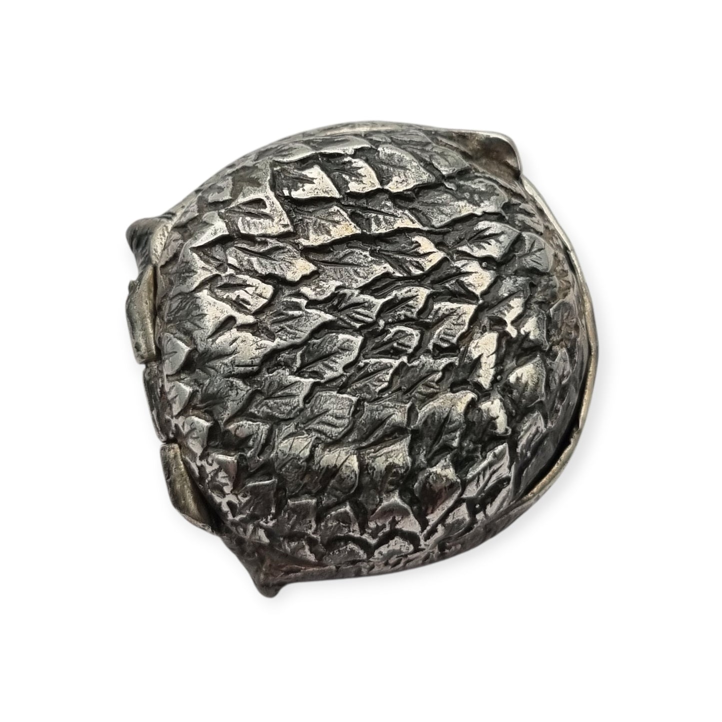 800 silver box in the shape of a winking owl, Italy circa 1970