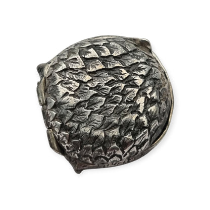 800 silver box in the shape of a winking owl, Italy circa 1970