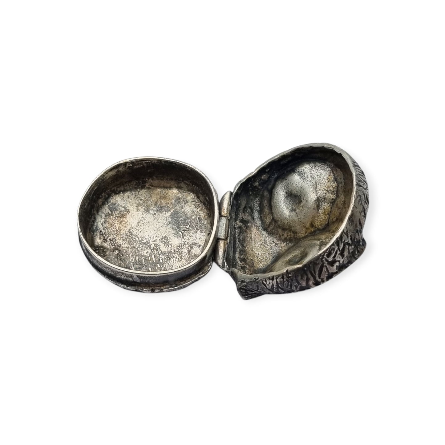 800 silver box in the shape of a winking owl, Italy circa 1970