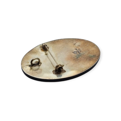 Mexican Aztec warrior brooch in 925 silver, Los Castillo circa 1970