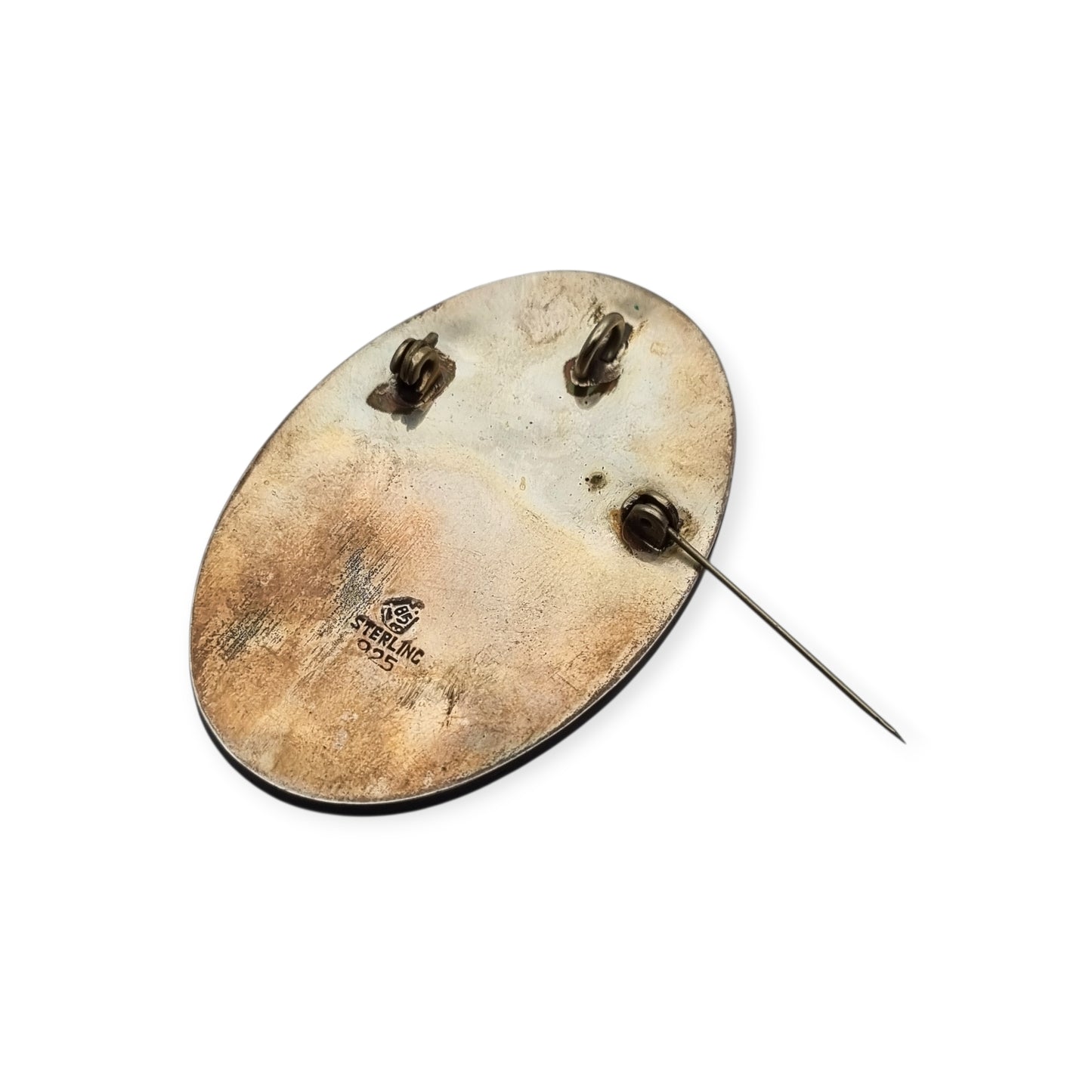 Mexican Aztec warrior brooch in 925 silver, Los Castillo circa 1970