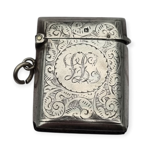 Vesta in sterling silver by Cornelius Saunders &amp; Francis Shepard, Birmingham 1905