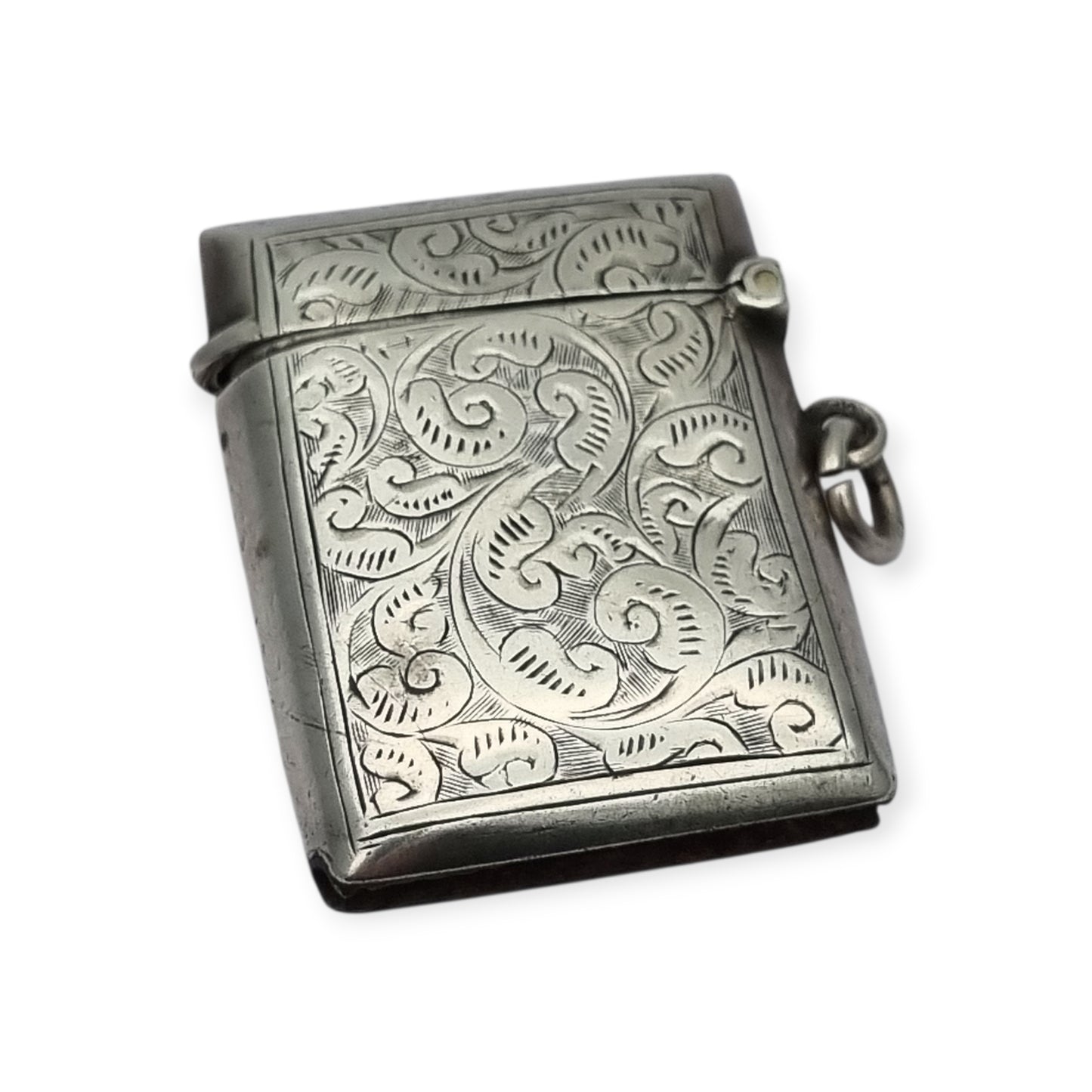 Vesta en plata de ley de Cornelius Saunders & Francis Shepard, Birmingham 1905