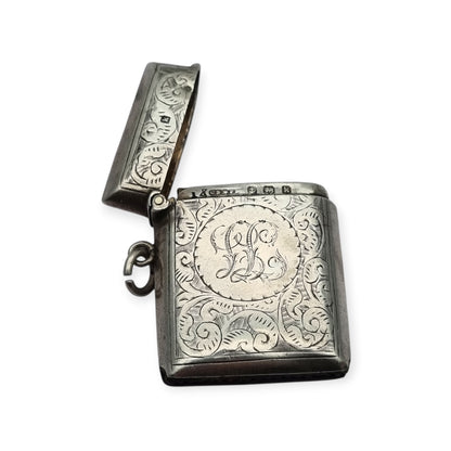 Vesta en plata de ley de Cornelius Saunders & Francis Shepard, Birmingham 1905