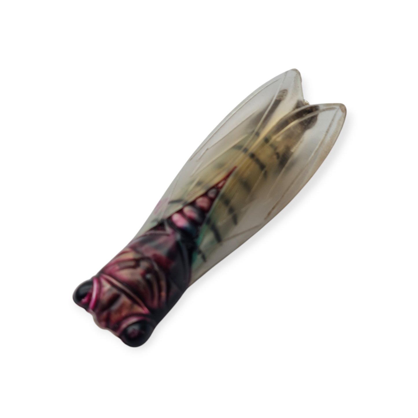 Cicada brooch in lucite, Provençal design, France circa 1940