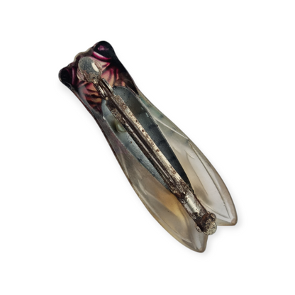 Cicada brooch in lucite, Provençal design, France circa 1940