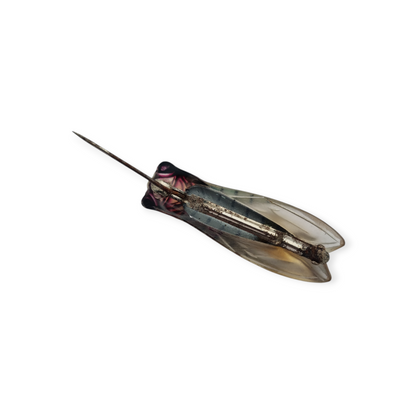 Cicada brooch in lucite, Provençal design, France circa 1940