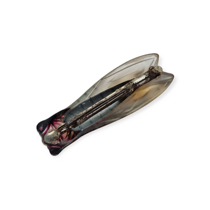 Cicada brooch in lucite, Provençal design, France circa 1940