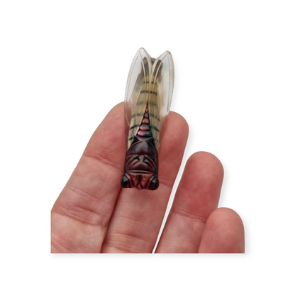 Cicada brooch in lucite, Provençal design, France circa 1940