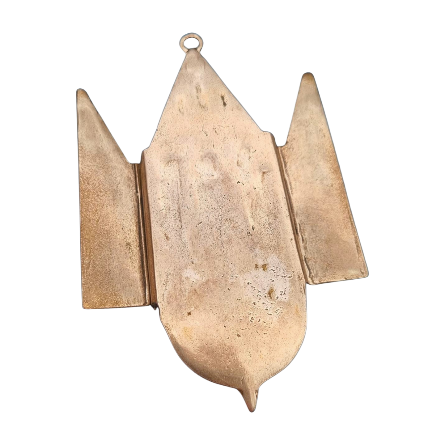 Antique 800 silver holy water font, religious triptych, Europe, circa 1950.