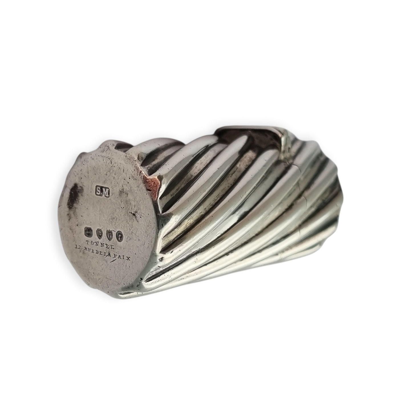 Victorian perfume bottle in silver by S.M Sampson Mordan London 1882, Tonnel Paris